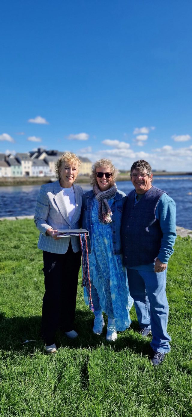 couple renewing their vows in galway city in the claddagh